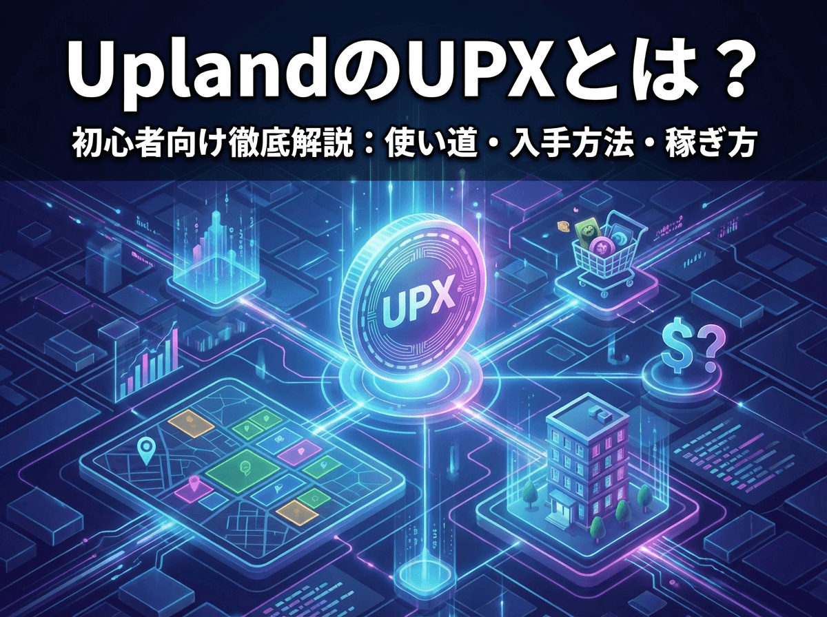 UplandのUPXとは？使い道・入手方法・USD売却との違いを整理